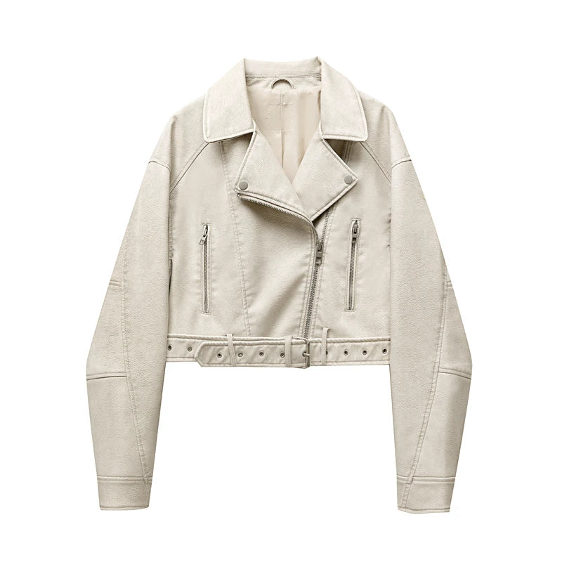 Mila - Leather Biker Jacket