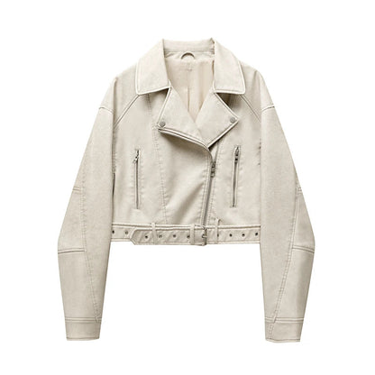 Mila - Leather Biker Jacket
