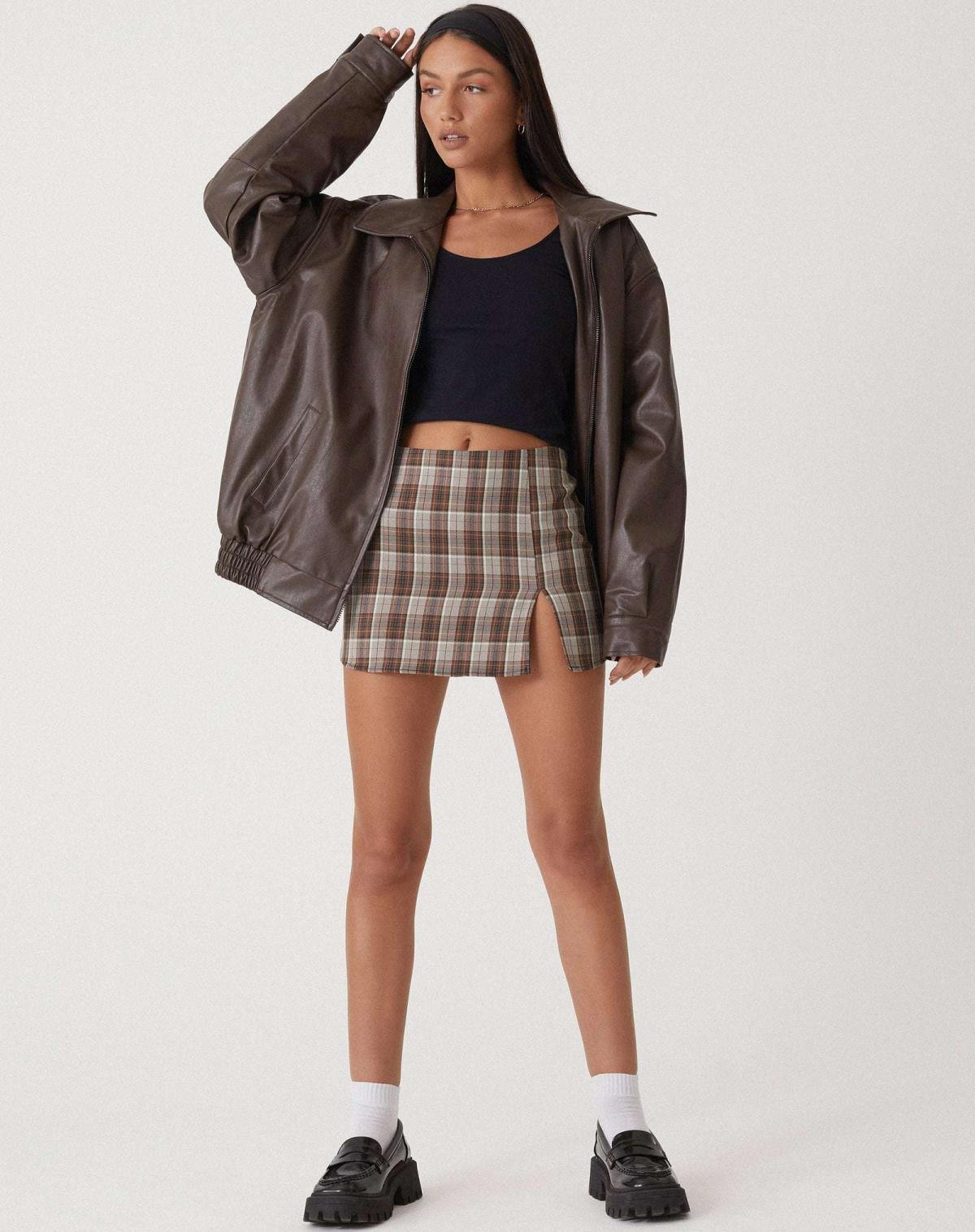 Stacey - Oversized Leather Jacket