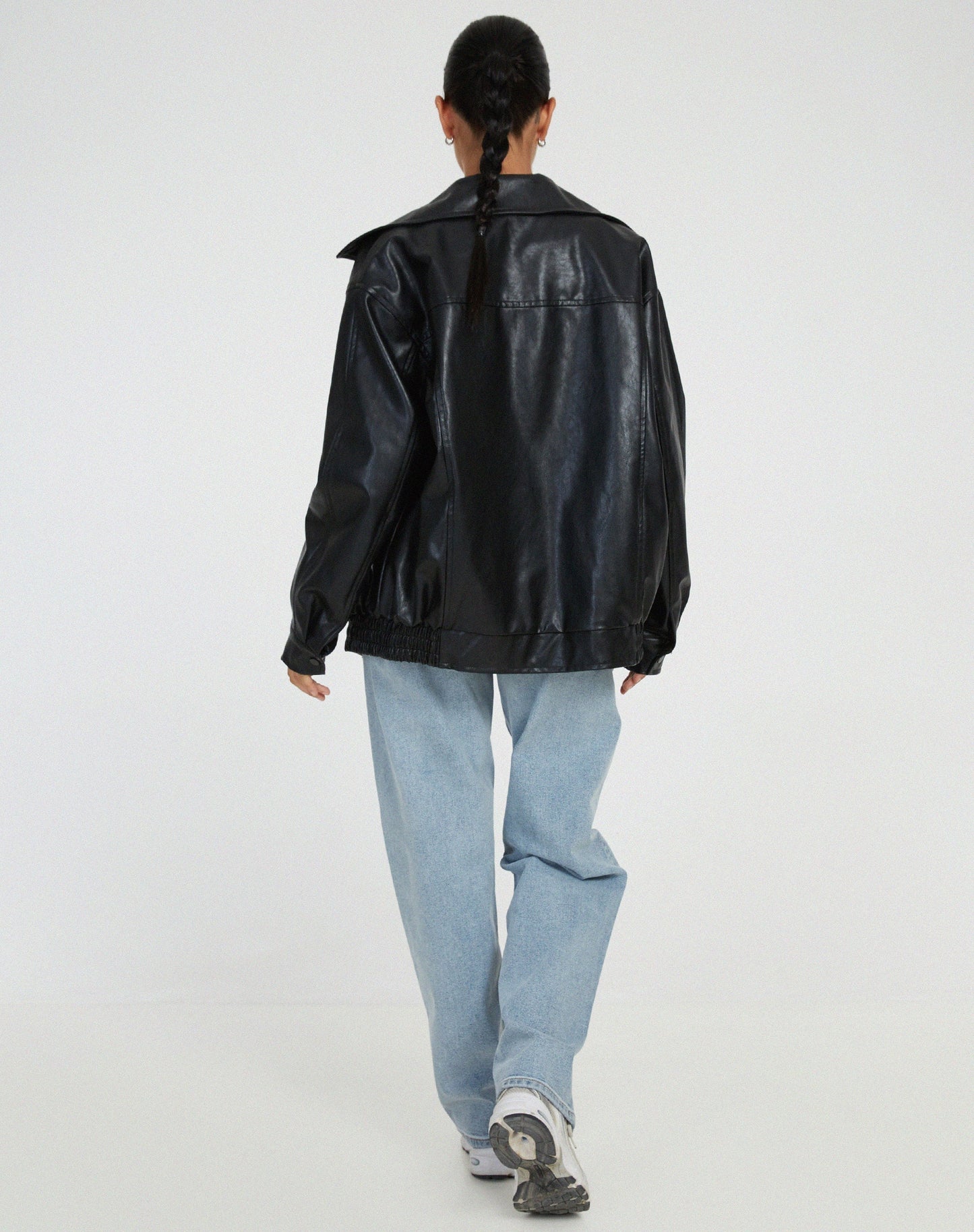Stacey - Oversized Leather Jacket