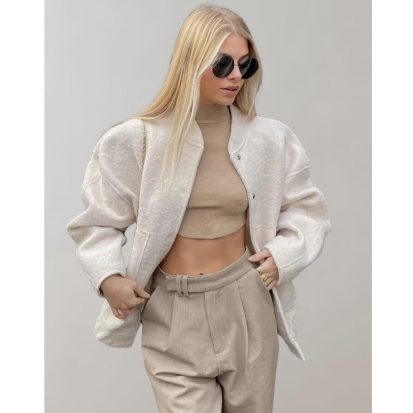 Kiki - Oversized Bomber Jacket